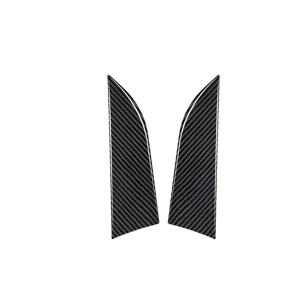 For Toyota Sienna 2015-2016-2017-2018-2020 Carbon Fiber Car Front A-pillar panel Sticker Trim Film Accessories
