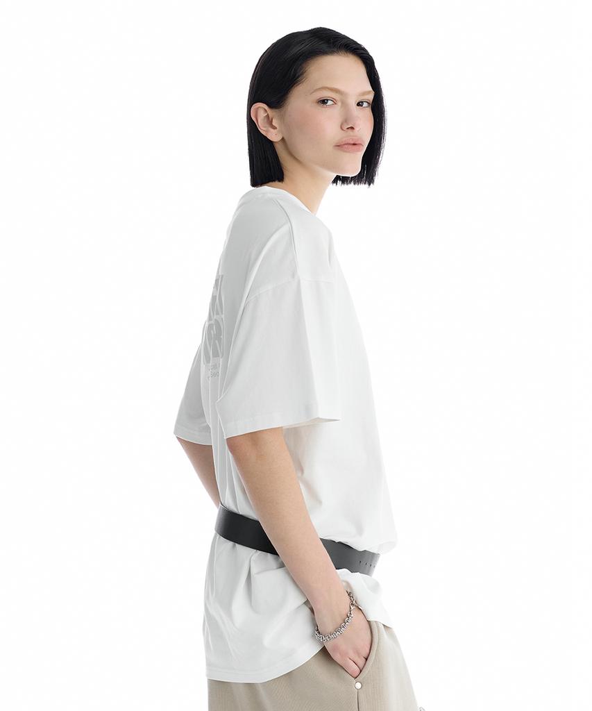 Teulimingbeodeu Oversized Graphic T-Shirts [ White ]