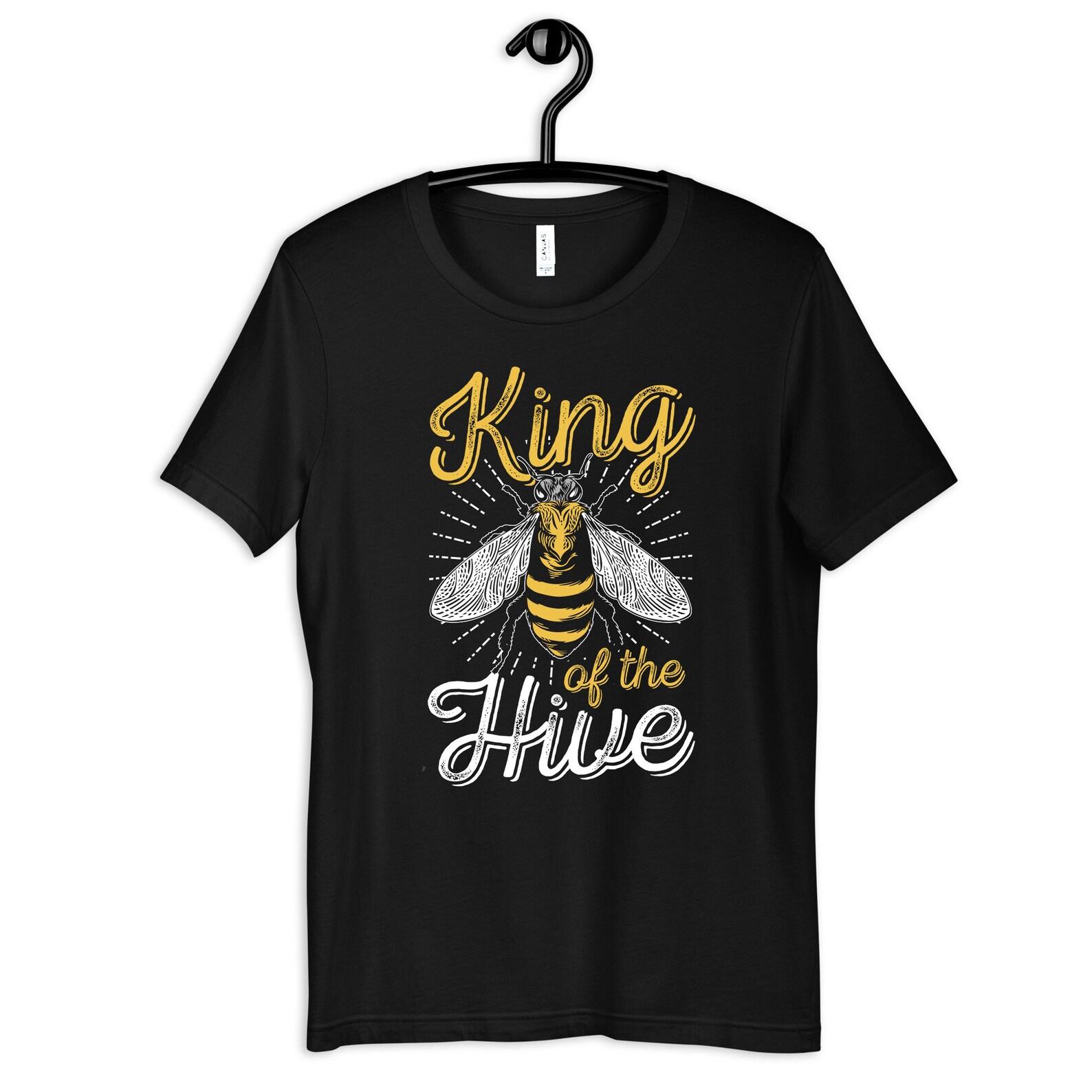 King of the Hive Shirt, Funny Bee T-Shirt, Beekeeping Dad Tee, T-shirt,T-shirt, T-shirt, Tank Top S