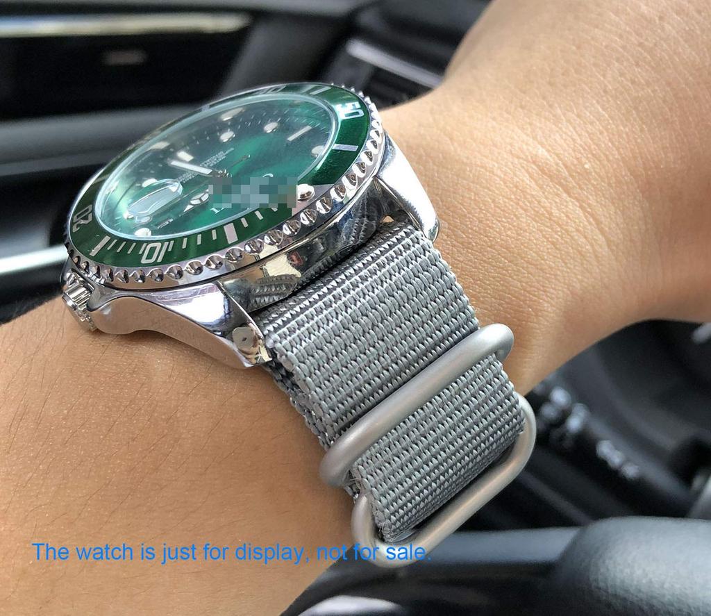 28mm Gray Ballistic Nylon Watch One Easy Interchangeable Band Strap, Piece,