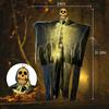 2025 Halloween Glowing Skull Gauze Hanging Ghost Horror Props Haunted House Porch Secret Room Party Pography Decoration