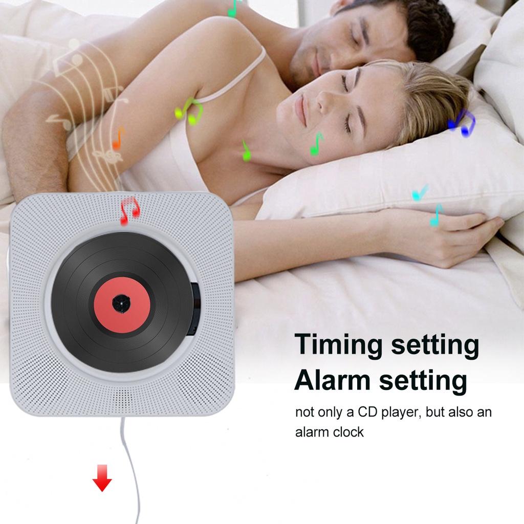 6 IN 1 Portable CD Player With bluetooth Wall Mountable CD Player With Remote Control 10W