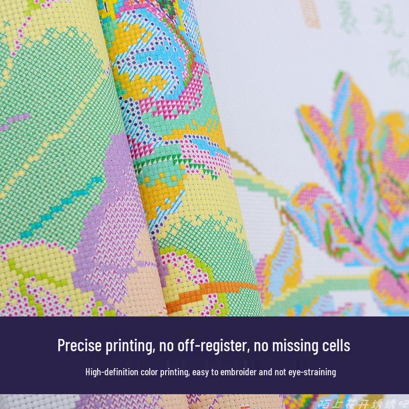 2025 Abundant Harvest Embroidery: Five Grains Cross Stitch for Home Living Room Décor, New Style Atmospheric Plant DIY