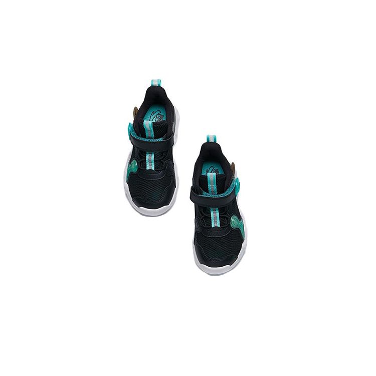Anta Kids Asymmetrical Comfortable Low-Top Basketball Shoes Kids sneaker Black Blue 312229902-1