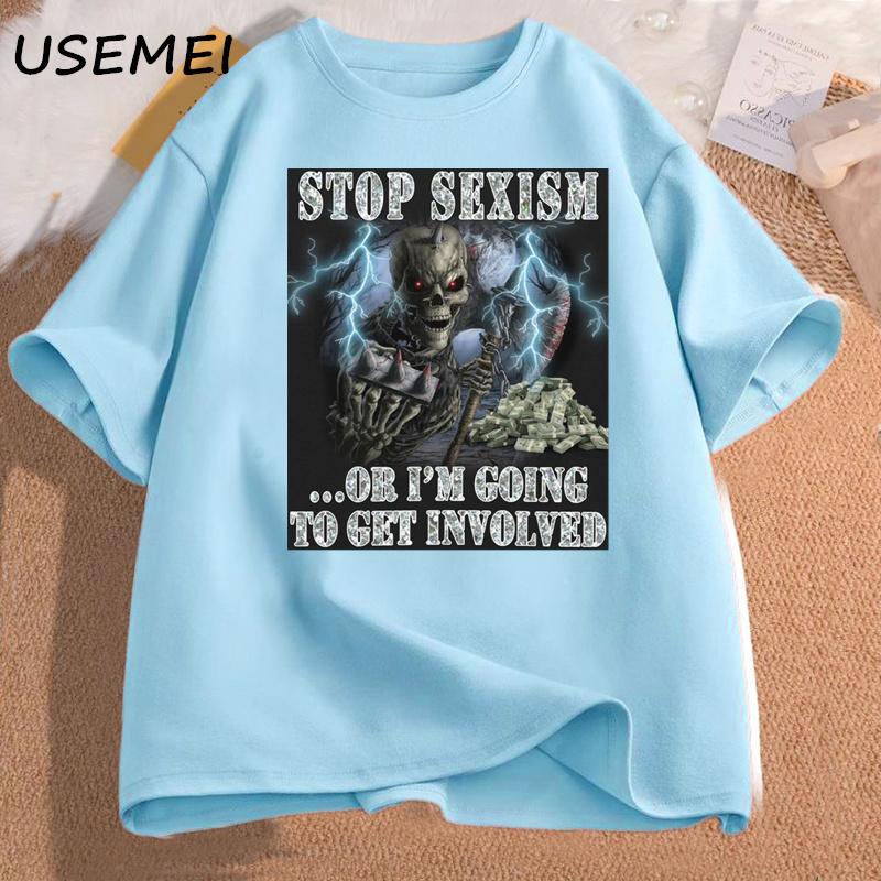 Funny Skeleton Tshirt Cotton Tshirts Casual Short Sleeve Unisex Clothes Printed Skull Graphic T Shirts Oversized Unisexs Clothing