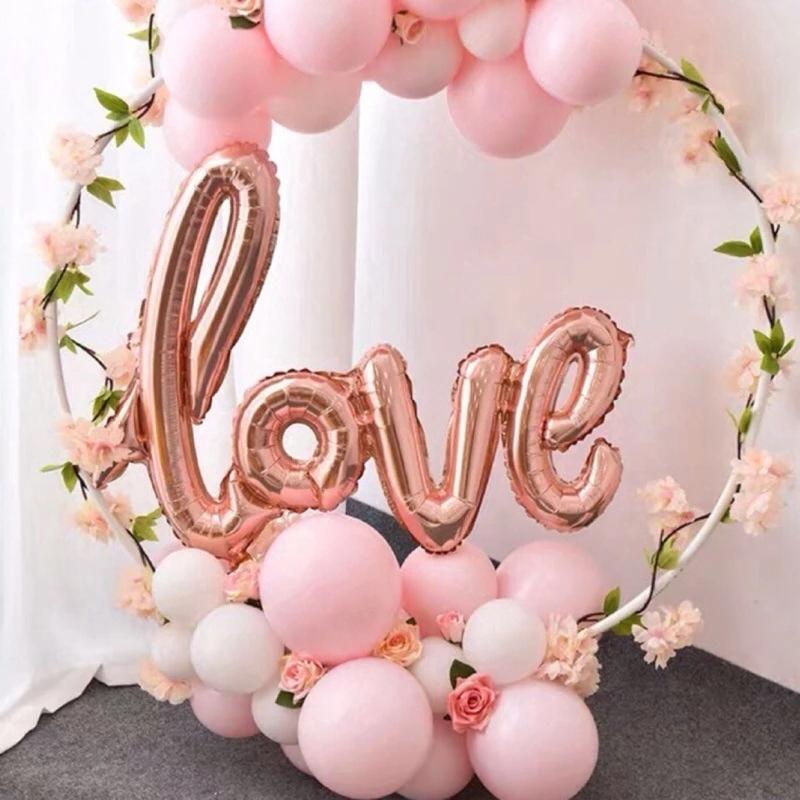 Red Ligatures Love Letter Foil Balloon Wedding Valentines Anniversary Party Decoration Wife Lover Romantic Props Surprise Gift