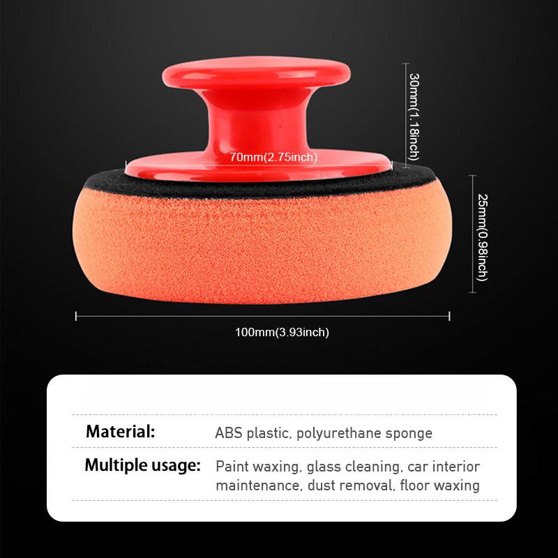 Set 6 buc Discuri Lustruire Auto Spălare Ceară Lustruire Pad cu Mâner Bureți Auto pentru Ceruire Instrument Multifuncțional de Curățare pentru Îngrijirea Vopselei