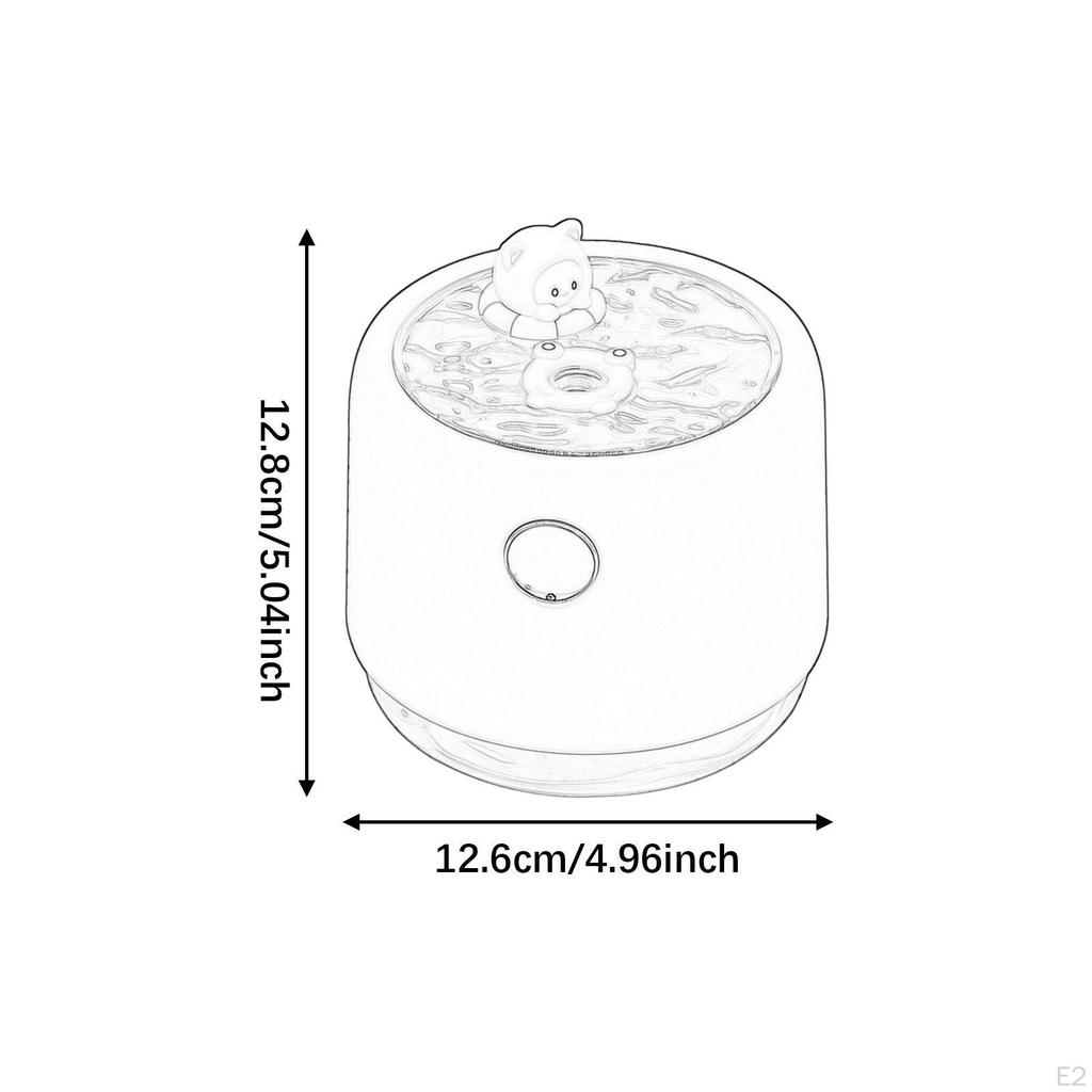Air Humidifier 450ml Water Tank Home Fragrance 3 Modes Lights Hotel Office Living Room Indoor SPA