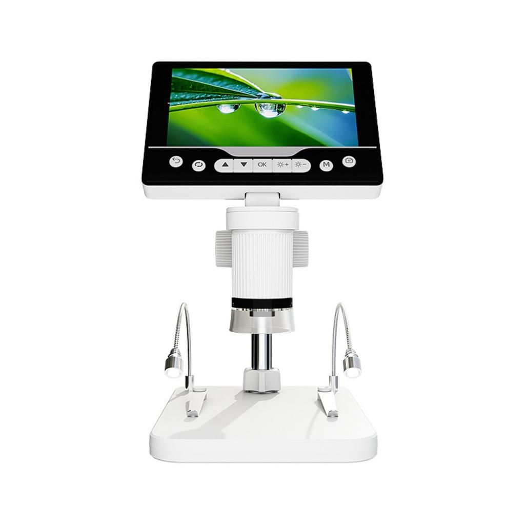 Digital Microscope 1000X 5 Inch IPS Screen 1080P HD Handheld USB Electronic Microscope 8 LED Light Inspection Tool PC Connection