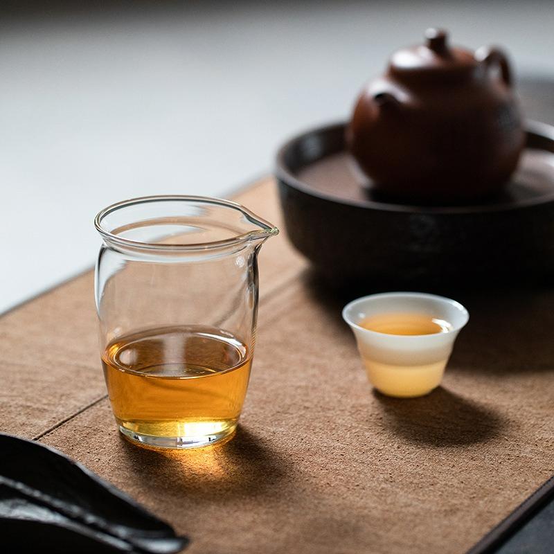 Japanese Style Glass Tea Pitcher Fair Cup Kung Fu Tea Set Heat Resistant Justice Cup Household Tea Maker Divide TeaCups new