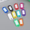 50Pcs Key Tags Bright Colors Plastic Waterproof Writable Hotel Key Organizer with Detachable Metal Rings Crack-resistant Key Labels