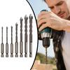 Four-Edged Cross Tile Drill Bits Set 3 -12mm Hole Opener  Industrial Maintenance