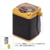Cute, portable, realistic mini washing machine for pretend play, educational play, and makeup brushes (gold)