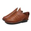 Women's Retro Genuine Leather Slip-on Ankle Boots - Autumn/Winter 2025