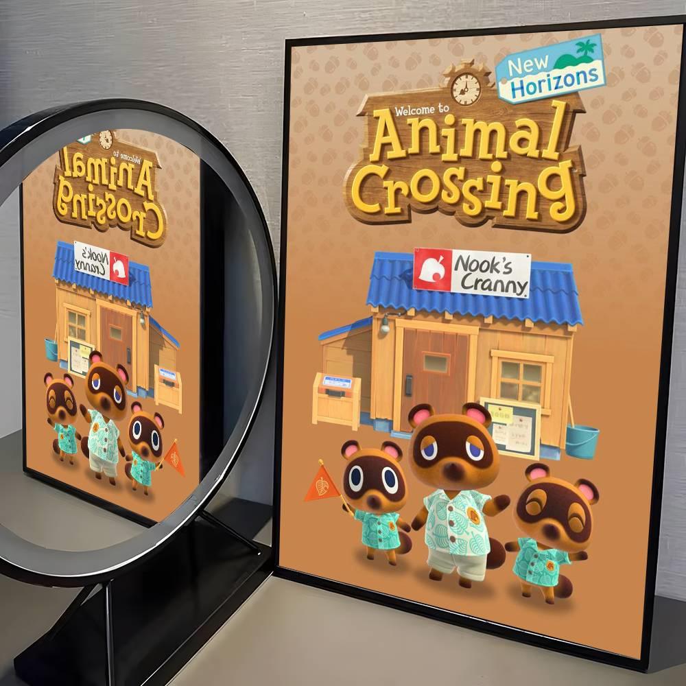 Animal Crossing New Horizons Diamantmalerei DIY Kunst Voll Runde Quadratische Diamantmosaik Heimdekoration Kindergeschenk