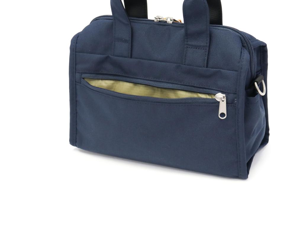 Mini Boston Cabin Gray Beige [Anello Grande] Bag, Lightweight/Water Repellent/Multi-Storage/2-Way GTM0177Z,