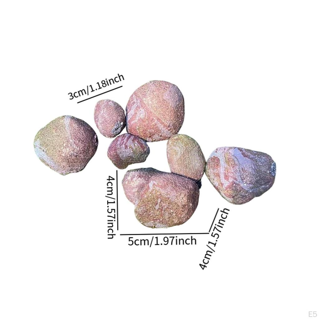 8 Pieces Artificial Rocks Miniature Decoration Realistic Stone Landscaping for Park Home Commercial