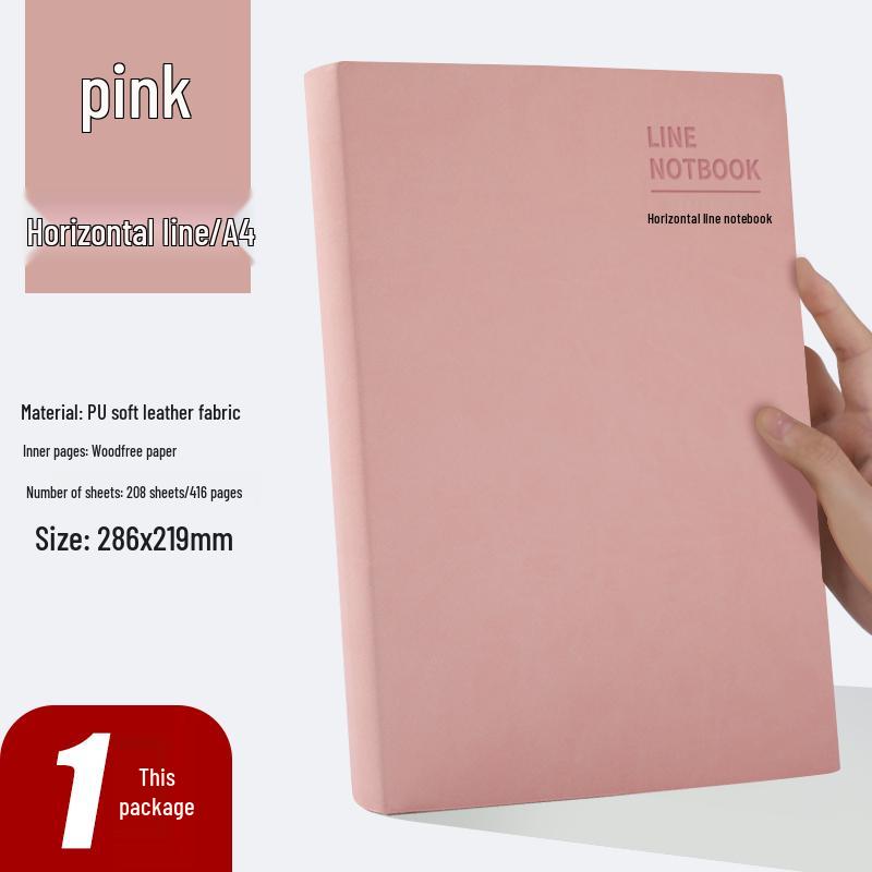 Large A4 Business Notebook - Thick Pages for Meetings and Daily Records