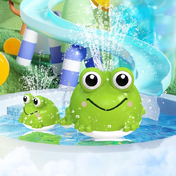 Baby Bath Time Frogs Toy Electric Water Sprayer Bright Flashing Light Water Sprinkler For Children Indoor Fun Entertainment