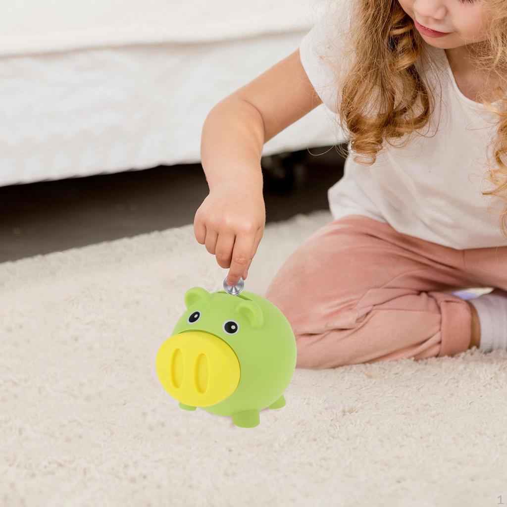 , Cute, Container Box, Home Decoration, Light Coins, Piggy Bank, for