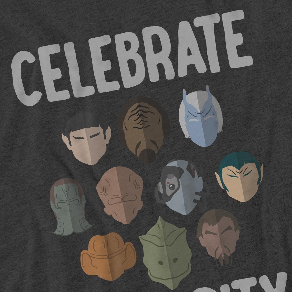 Star Trek Unisex Adult The Celebrate Diversity T-Shirt