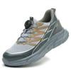 Men Rotating Button Safety Shoes Steel Toe Sneakers Anti-puncture Work Shoes Labor Protection Shoes Security Protective Sneakers