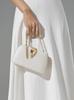 Art Hertz Women's Wedding Bag, Party Bag, Clutch Bag for Everyday Use, and Special Occasions (White) - Small size cannot fit gift envelopes.