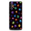 Dog Footprint Paw Cute Phone Case for Samsung Galaxy A15 A14 A25 A54 A34 A51 A71 A72 A73 A32 A52 A11 A21S A31 A41 5G Soft Shell