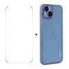 For iPhone 14 Case Matte TPU Phone Cover with Lens Film+9H Glass Protector