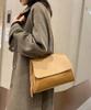 Women's Korean-inspired Shoulder Bag, Simple Square Design, Small Mini Shoulder Bag, Faux Leather (beige)