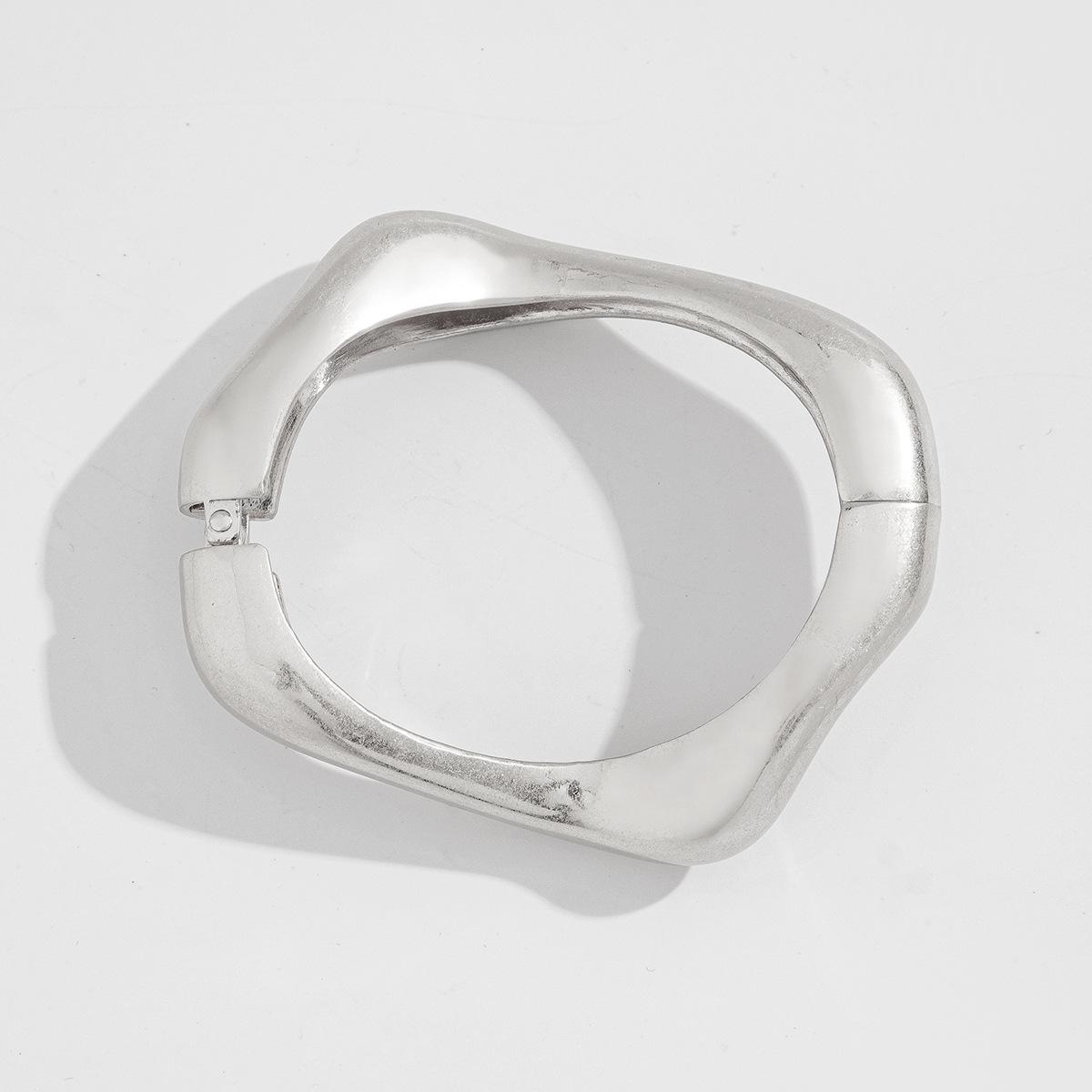 

Преувеличенный панк нерегулярный широкий браслет-манжета винтажные геометрические хип-хоп металлические браслеты браслеты для женщин и мужчин ювелирные аксессуары