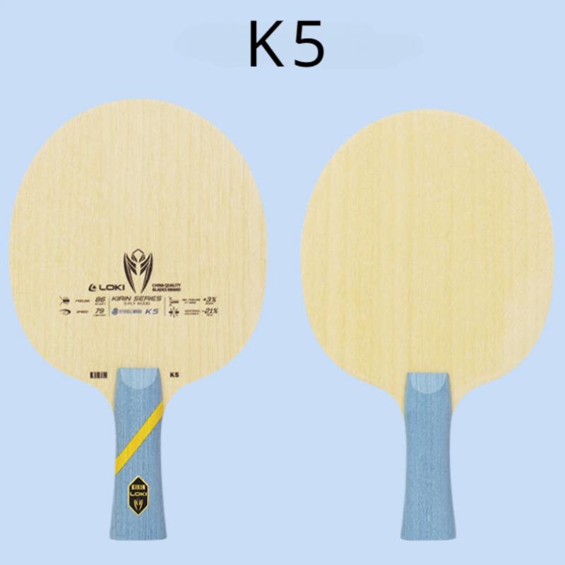 Raqueta de tenis de mesa LOKI original Pala de ping pong KIRIN K5 K6 K7(5Madera/7Madera) Hoja de ataque rápido