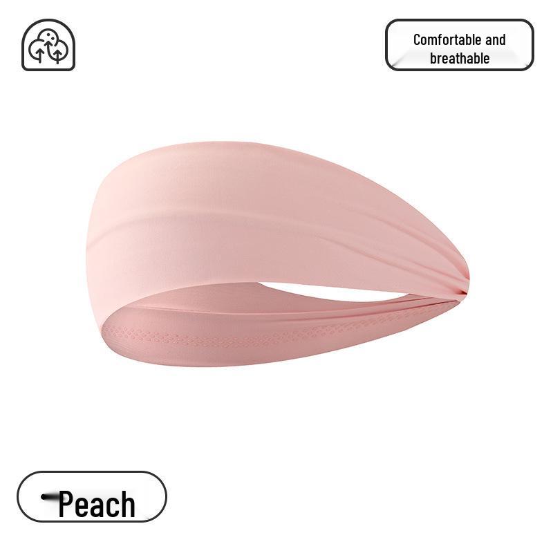 Unisex Sweat-Absorbing Embroidered Headband for Sports, Running, Fitness, and Yoga