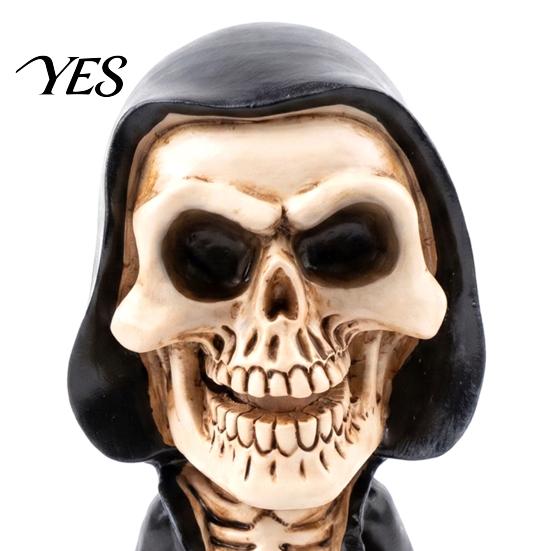 Year-round Skull Decoration Halloween Skeleton Warrior Sculpture, Resin Art Soldier Figurine Statue Home Decor, Gunner Hand-painted Model Ornaments