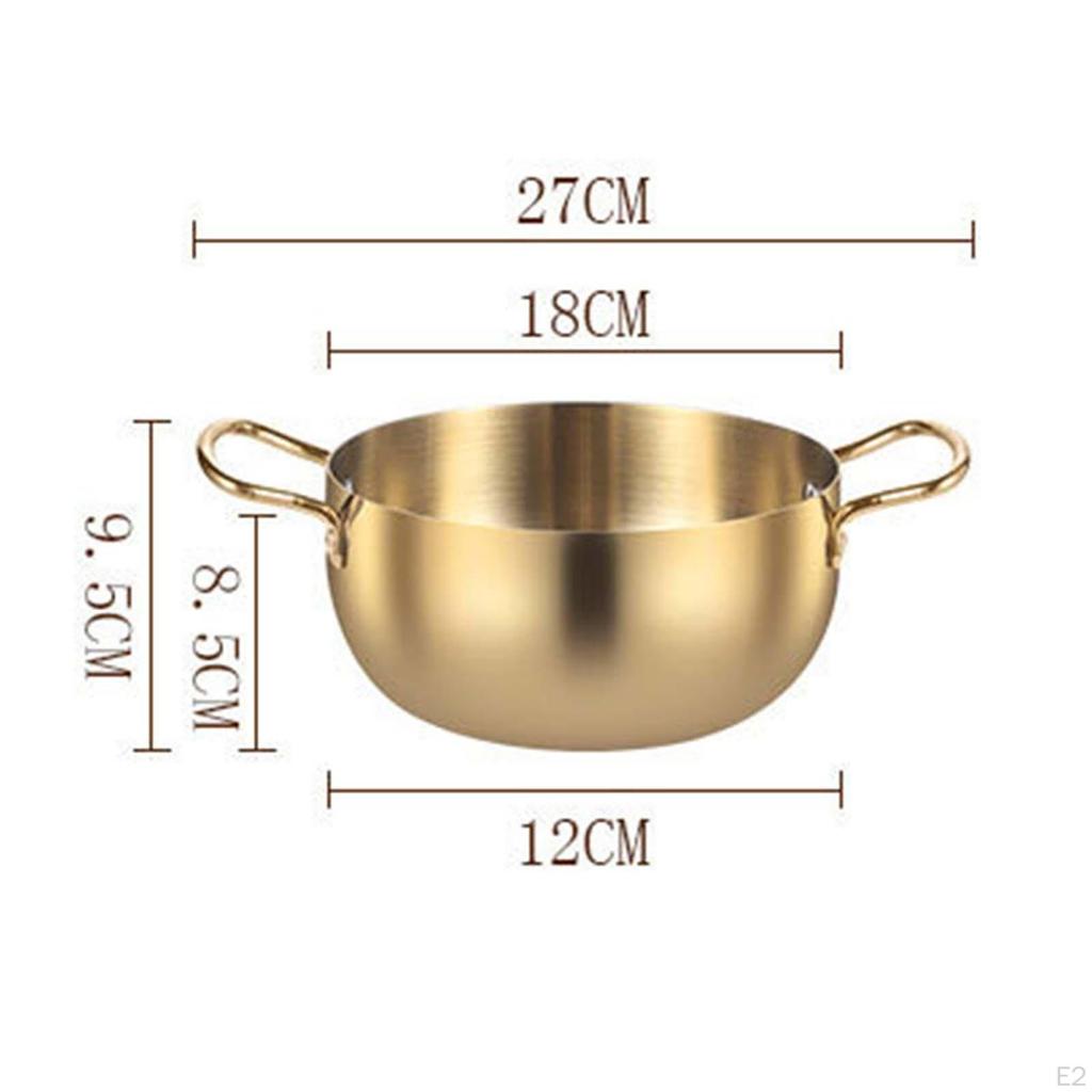 Instant Noodle Pot, Korean Versatile Quick Heating with Handle Korea Ramen Pot for