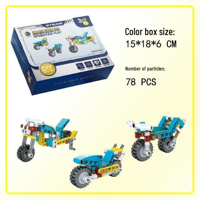 Lego-Compatible Programming Robot with Technic Building Blocks for Educational Play