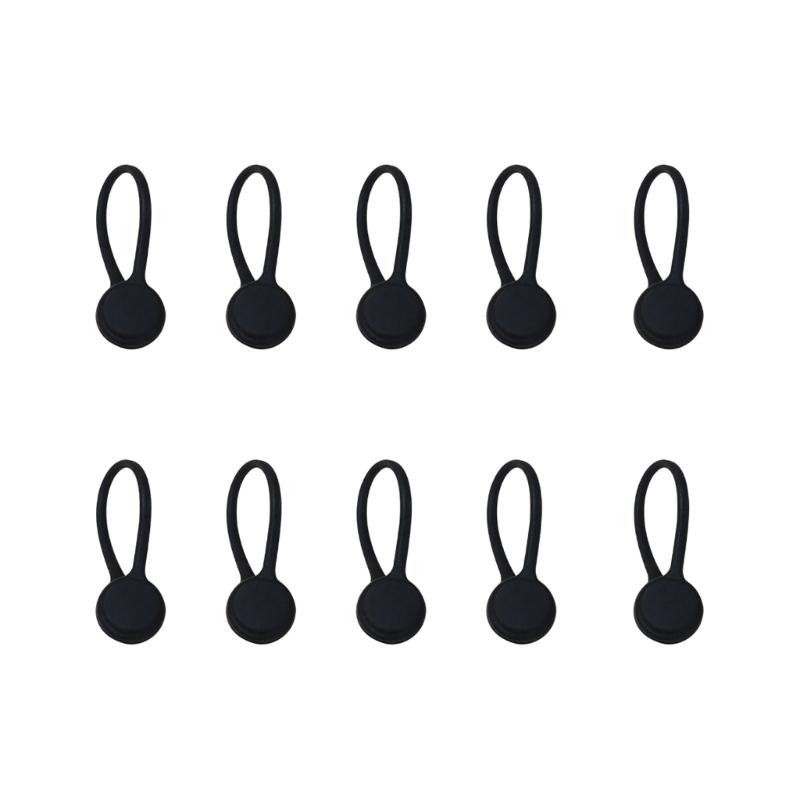 10pcs Minimalists Silicone Cord Organizers Magnetic Clip For Tidy Desk Management Suitable For Various Cable Earbuds
