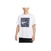 Logo Loose Fit Pullover Round Neck Basketball Short Sleeve T-Shirt Men Tops White HF6186-100