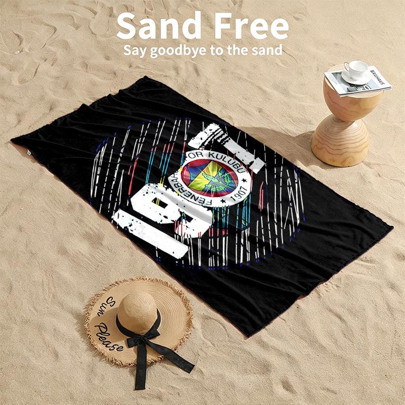 Fenerbahce Strandtücher dienen auch als Badetücher Sommer-Essential ein Muss für draußen den Strand und den Pool