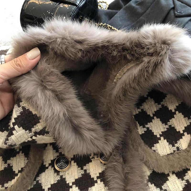 Vesta pro ženy Bavlna Podzim Zima Bez rukávů Topy Pletená svetrová vesta Oversize Zesílená Péřová Ležérní V-výstřih Vesta