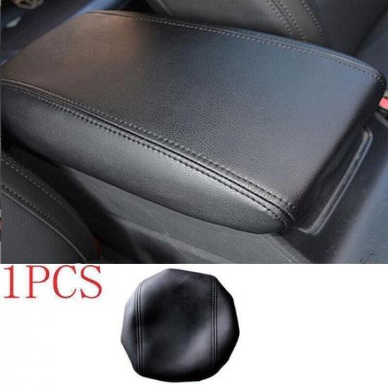 Black Leather Car Middle Console Armrest Box Cover For Hyundai Tucson 2016-2018