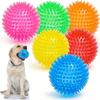5 Stück Langlebige Stachelige Hundekauspielbälle | Ungiftig, Interaktives Spiel- und Zahnpflegespielzeug für Alle Rassen, Ideal für Starke Kauer