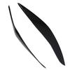 2 Pcs Headlight Eyebrow Left Right Front Light Eyelid Cover Trim for 5 Series F10 Pre‑LCI 2010 to 2013