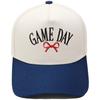 GAME DAY Bow Embroidery Color Matching Truck Hat Race Day Ladies Support Shade Dad Hat