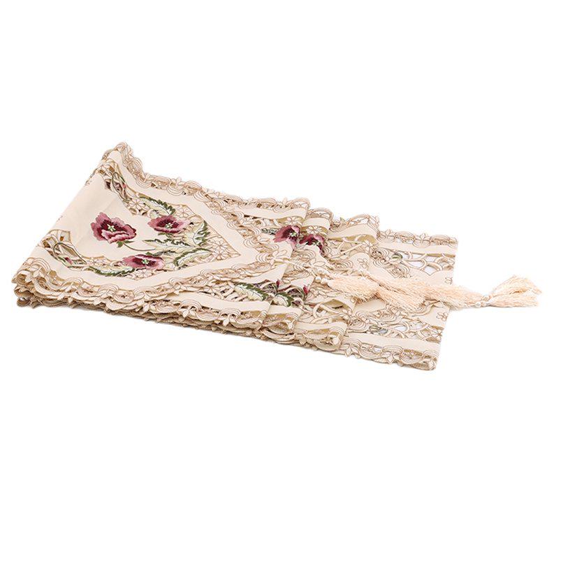 1ks Table Runner ubrus pro party květinové stoly dekorace svatební polyester