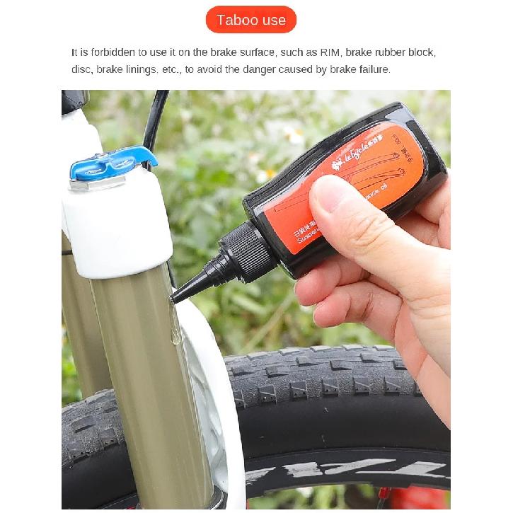 60ML Mountain Bike Absorber Silicone Oil Lubricating Front Fork Shock Absorber Oil Front and Rear Shock Oil Maintenance