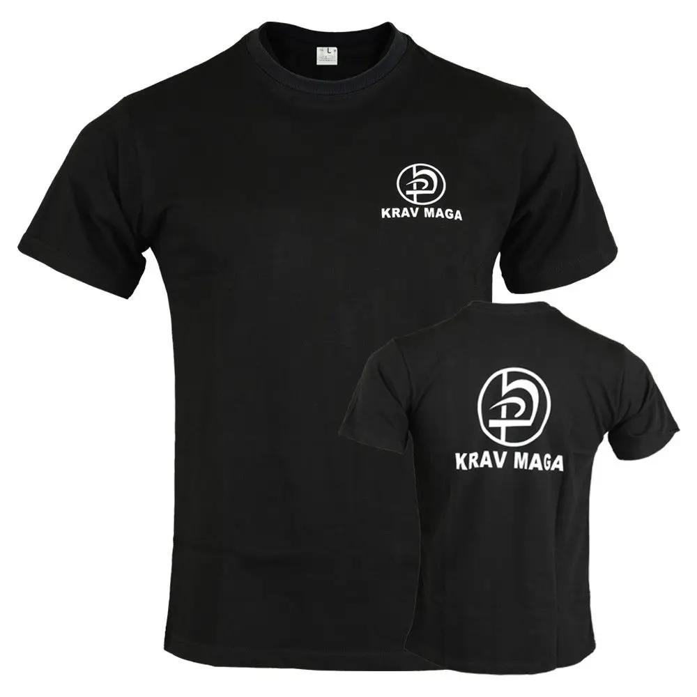 

Krav Maga Logo Men T Shirt Black Short Sleeve Casual Cotton Custom Tops Tee S