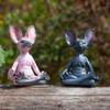 Sphinx Cat Simulation Hairless Cat Figurine Resin Meditation Yoga Lucky Cat Decor  Home Decoration