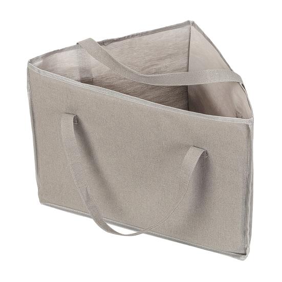 Clothes Hanger Caddy Triangular Storage Bag with Handles Base Plate Wardrobe Clothes Hanger Organizer for Bedroom Cloakroom Laundry Room Storage
