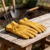 Work Gloves Cowhide Leather Gardening Mechanical Welding Safety For Industrial Use